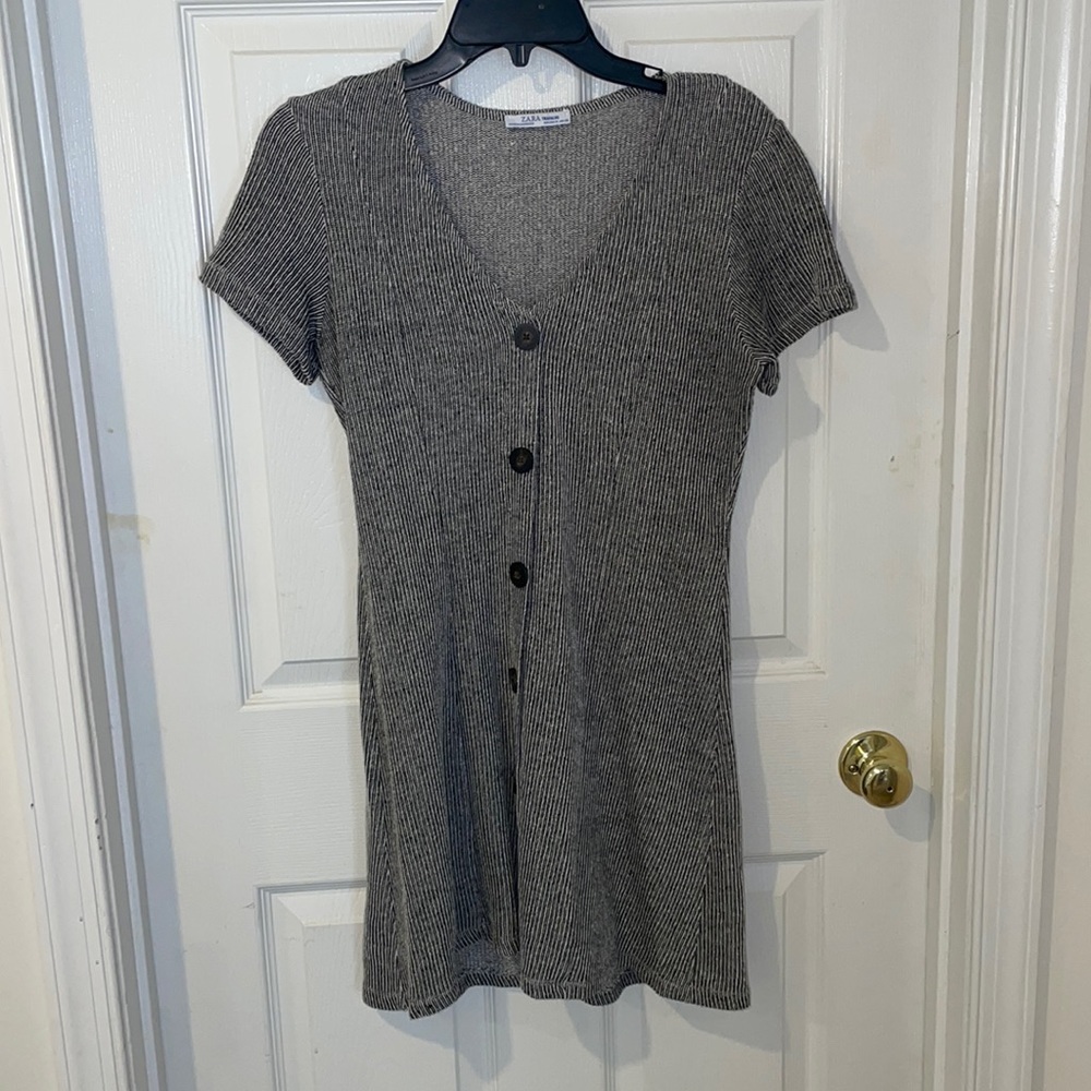 Zara button dress